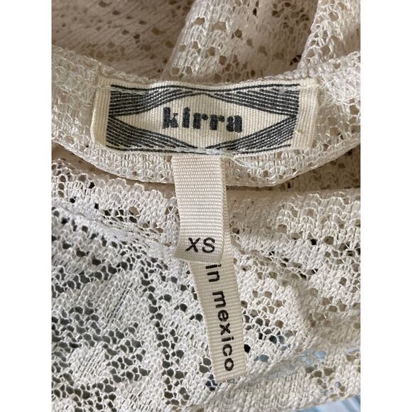 Kirra Women’s XS White Crochet Summer Dress Sleeveless Short Beach Boho Style - Picture 2 of 10